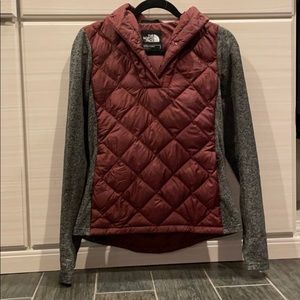 North Face down hoodie